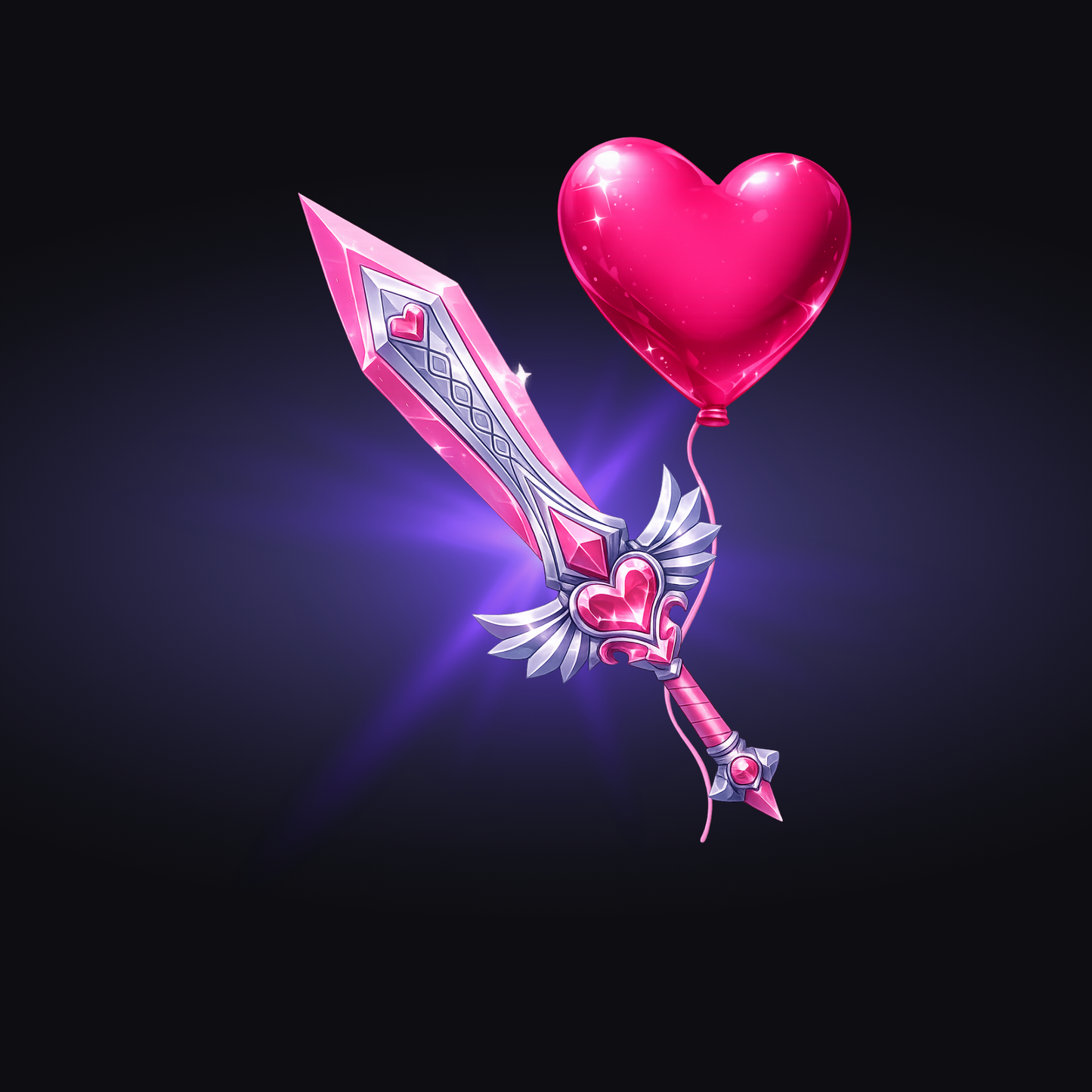 Heartblade & Heart Balloon Set